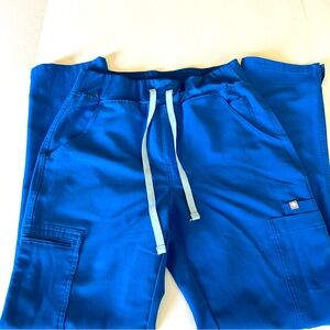 FIGS Scrub Pants (Yola?), Ladies Small, Royal Blue, Washed but never worn